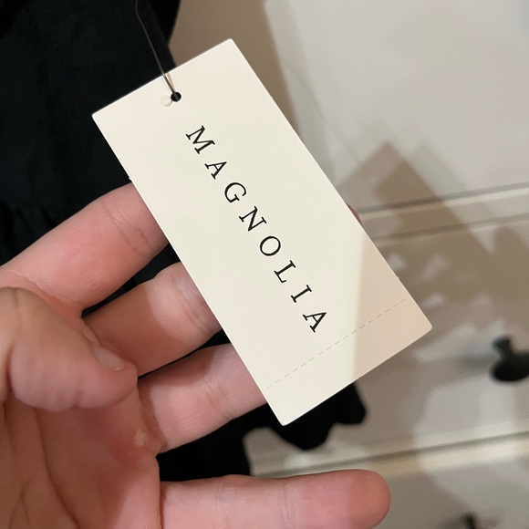 Black V-neck ruffle blouse from the Magnolia store. Size L. Never worn! NWT - Picture 5 of 7